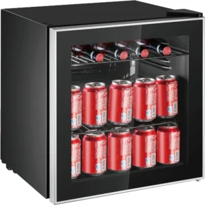 70 Can Portable Refrigerator Glass Door Beverage Center Refrigerator Frigobar Fridge Mini Small Compact Appliances Kitchen Home 1