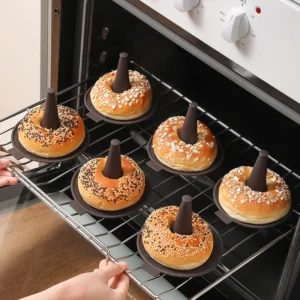 2024 New Baking Mold 6-piece Set of Bread Donut Silicone Mold Baking Cake Mousse Pudding Mold Kitchen Bakery Accessories 1